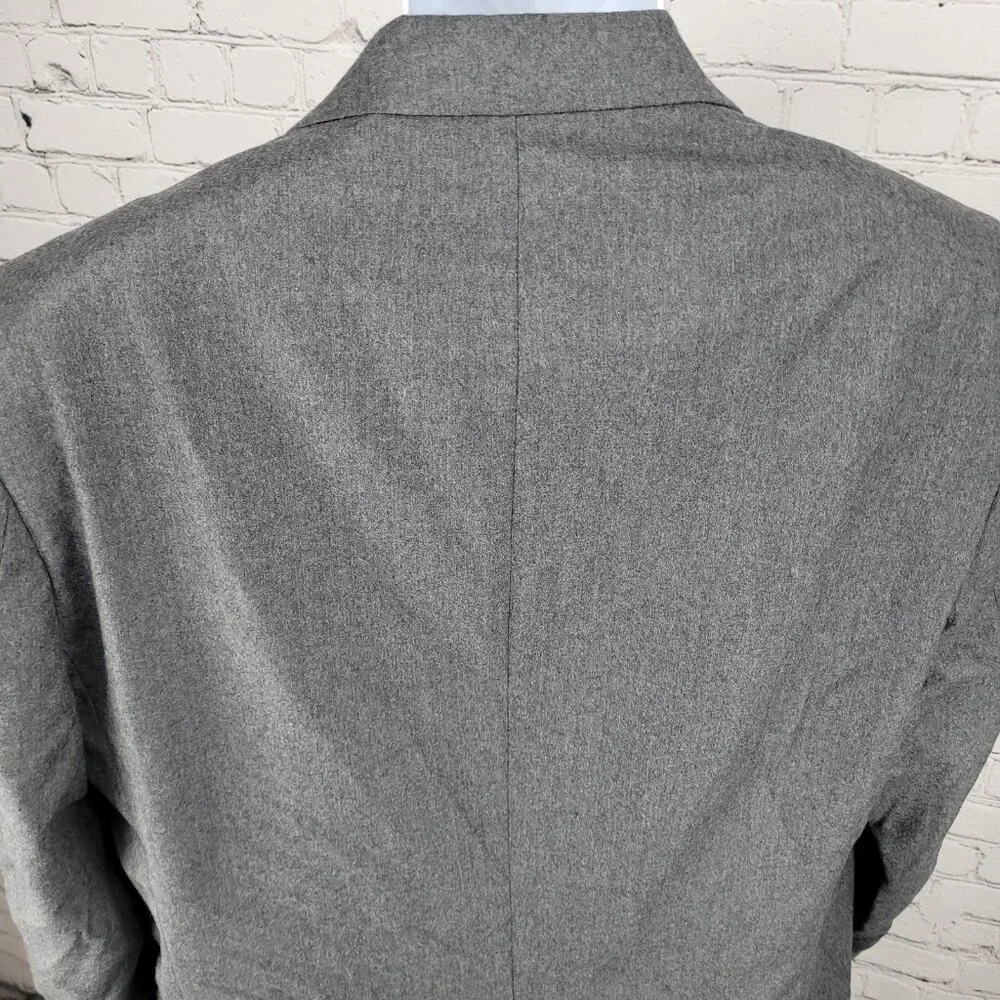 Lauren Ralph Lauren Grey Wool Cashmere 2 Button Notch Blazer Sport Coat Size 42R
